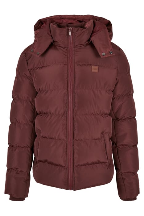 HOODED PUFFER JACKET CHERRY 1