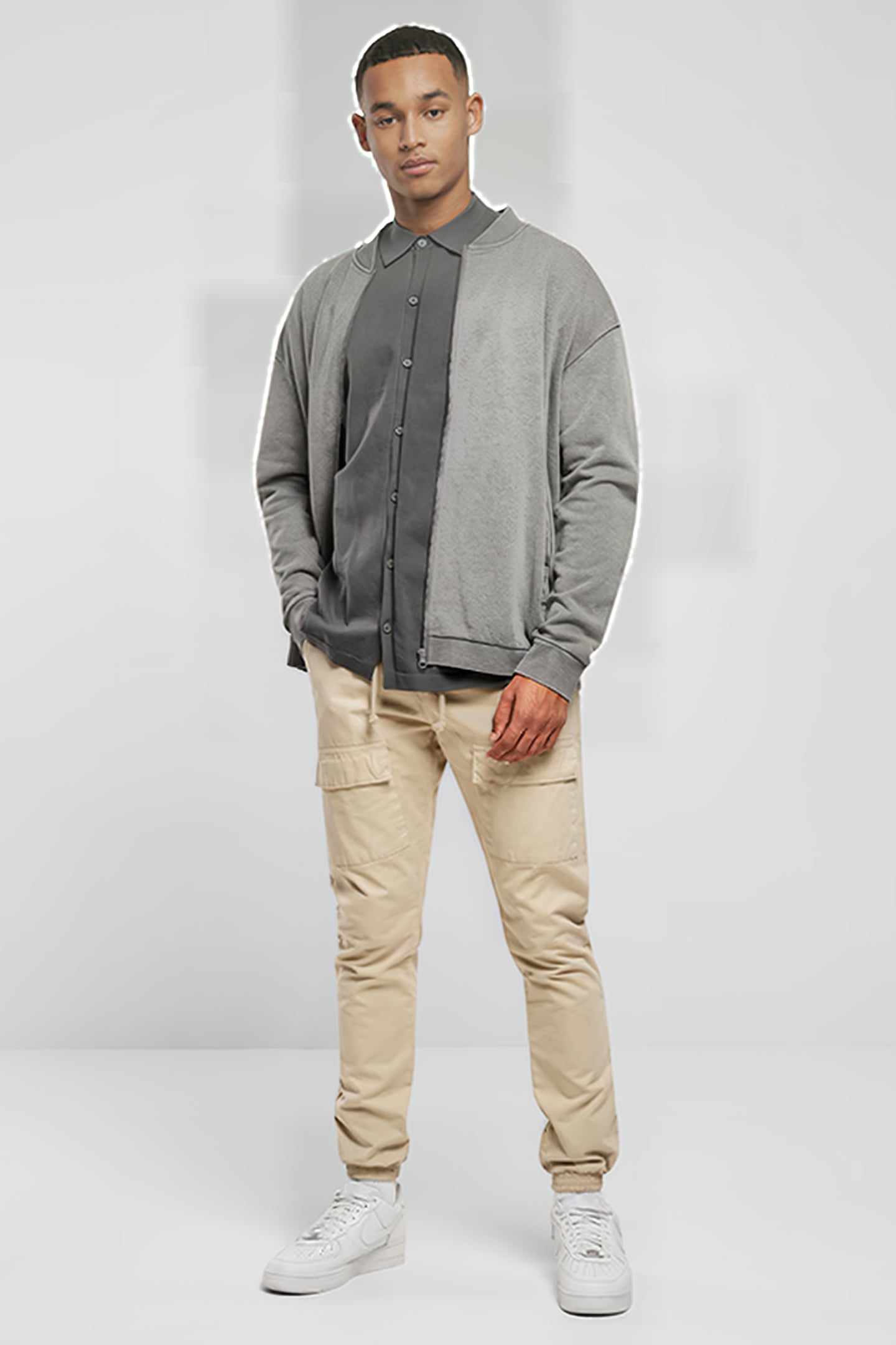 WASHED SWEAT BOMBER DARKSHADOW 4