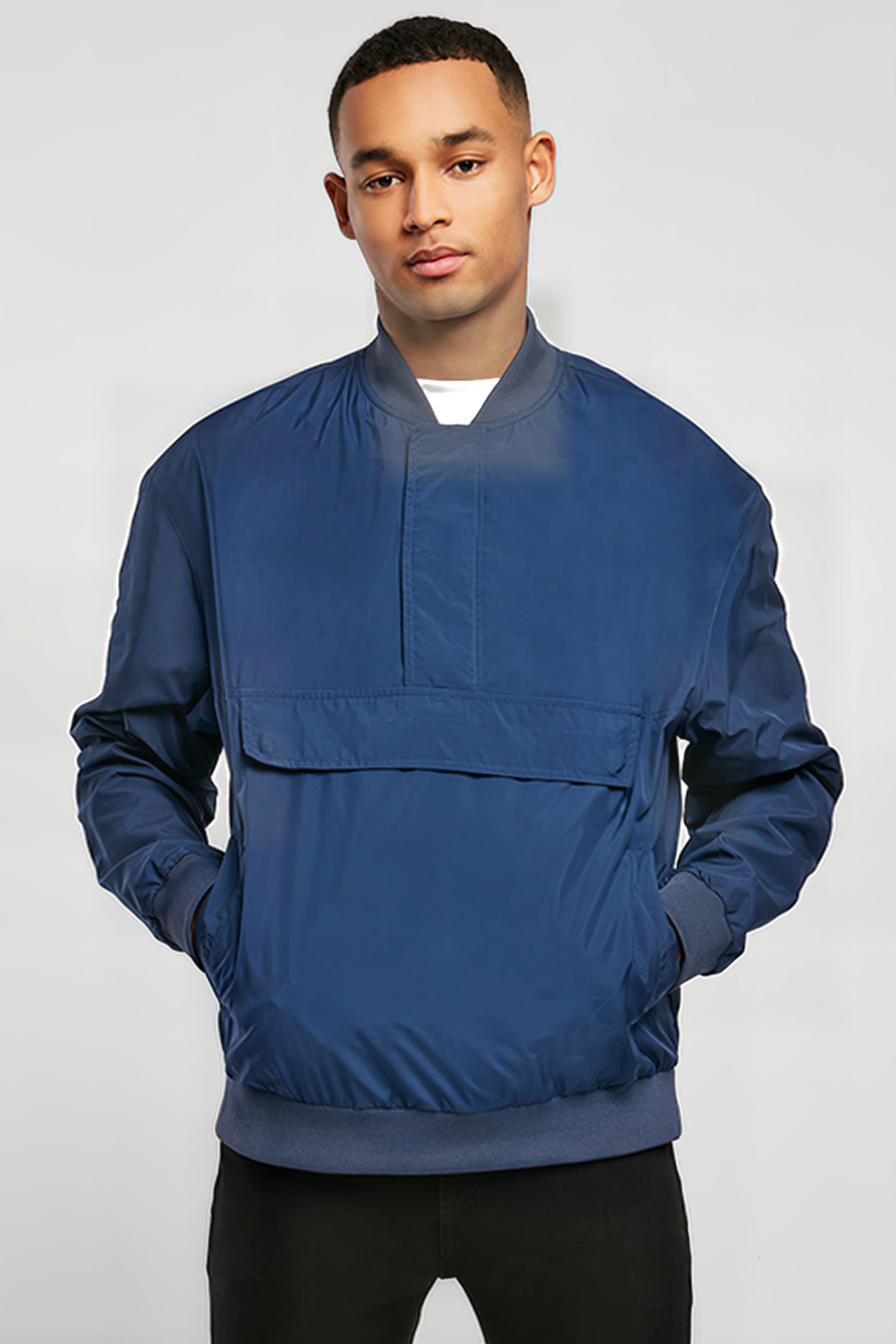 PULLOVER BOMBER JACKET DARKBLUE 2