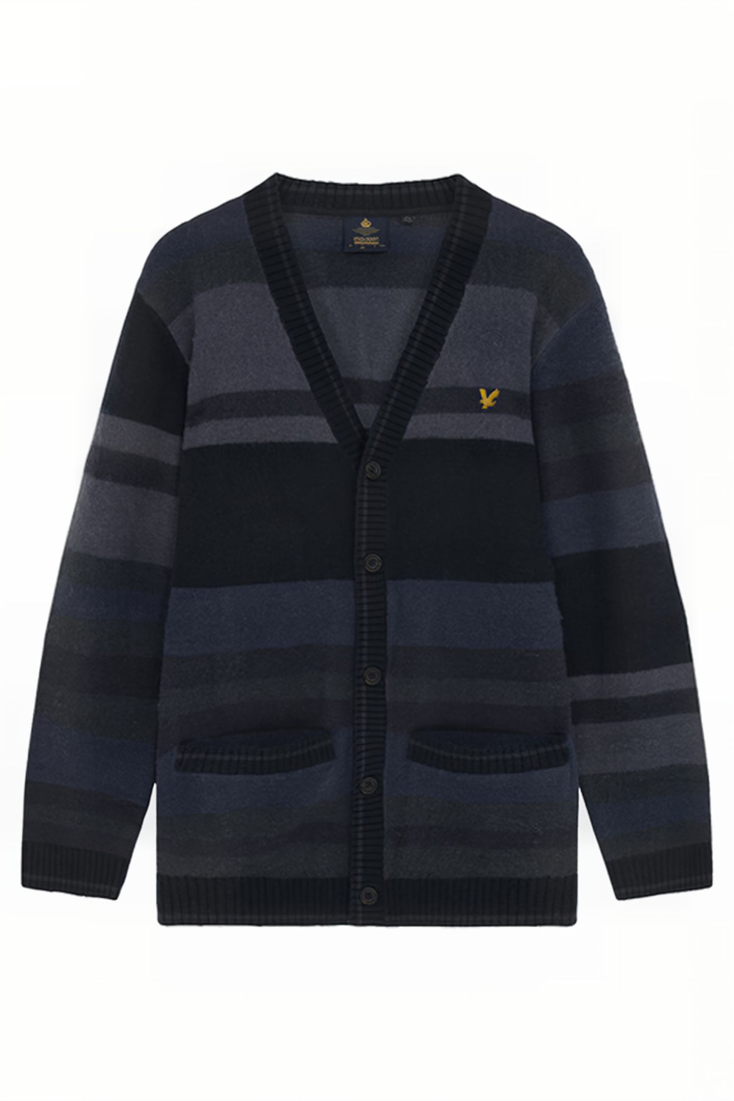 TEXTURED STRIPE CARDIGAN Z271 DARK NAVY 5