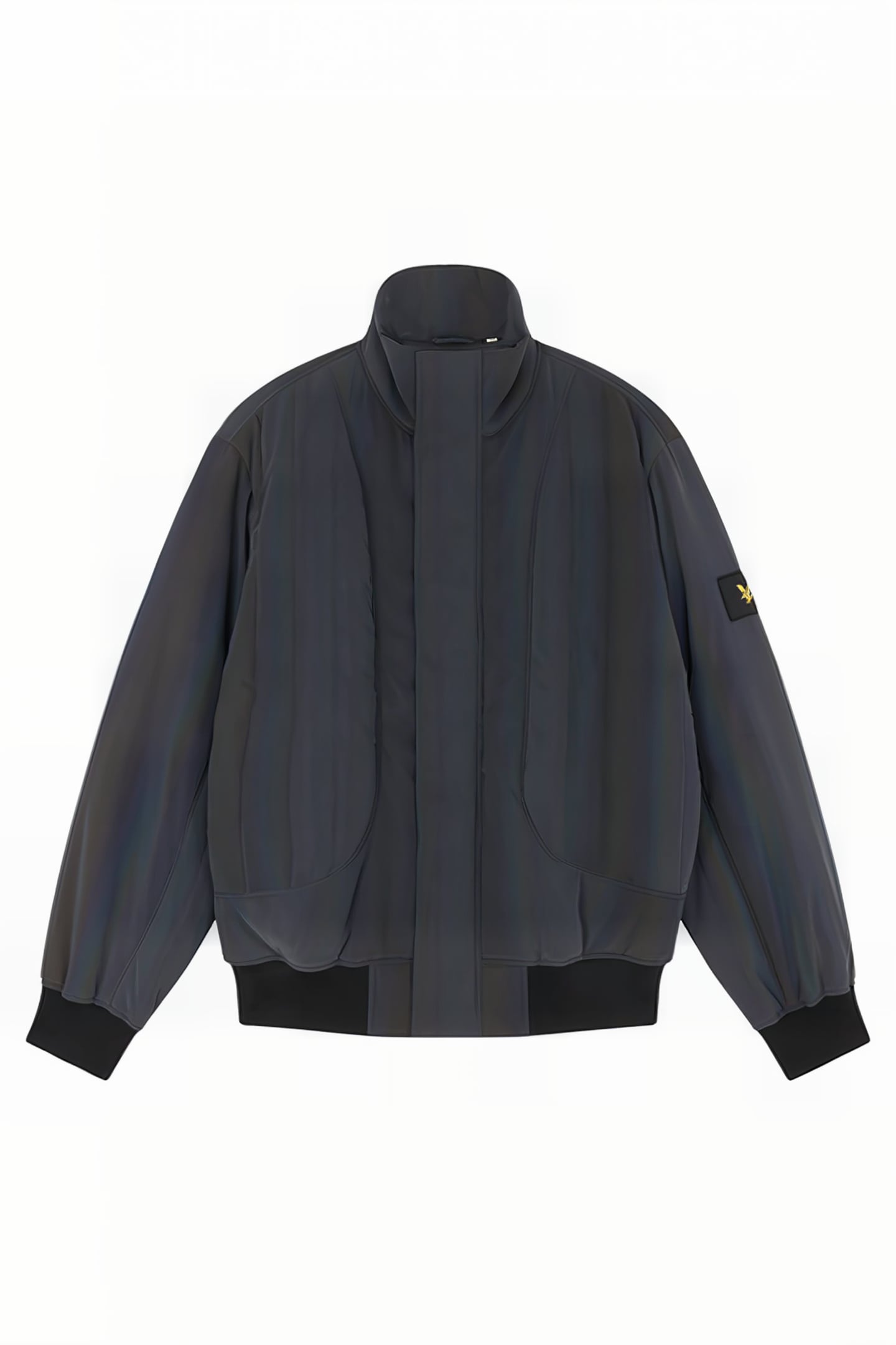IRIDESCENT PADDED BOMBER Z865 JET BLACK 5