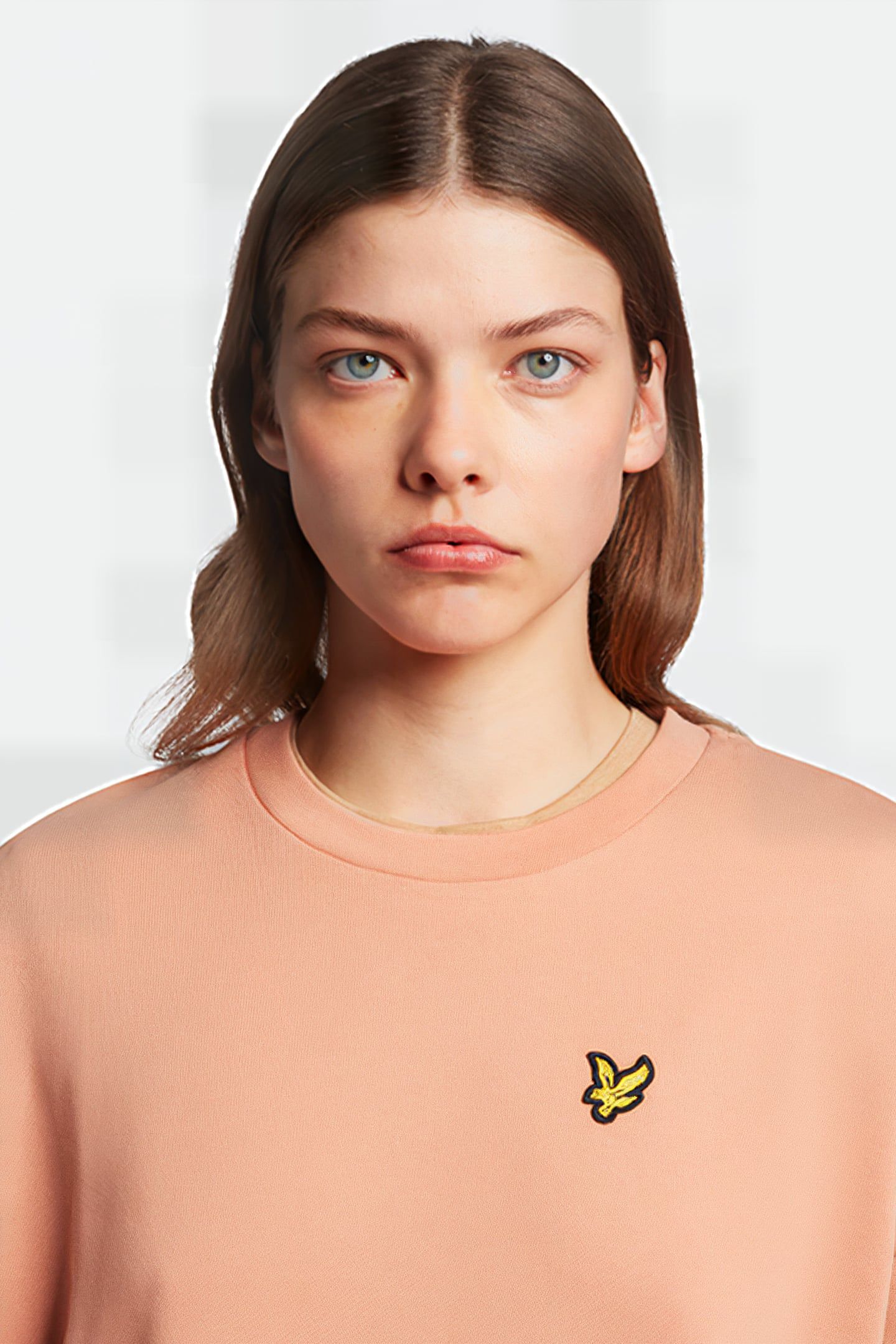 SWEATSHIRT DRESS W795 DUSTY PEACH 4