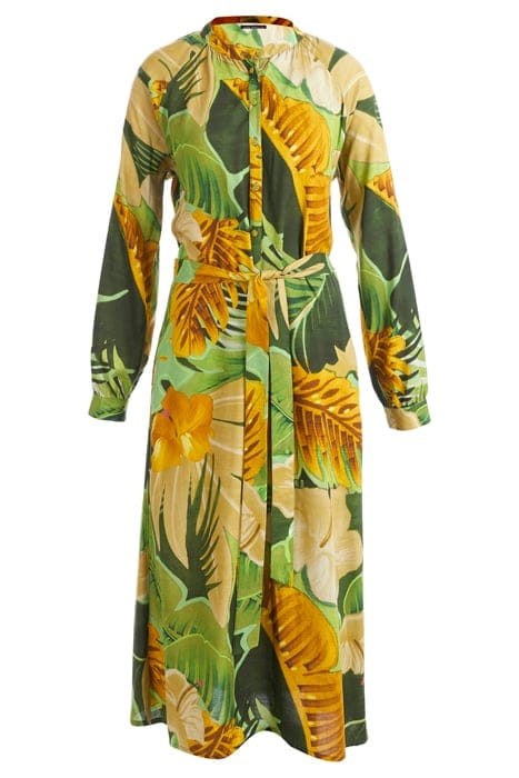 GREEN MIDI BLOUSE DRESS 1