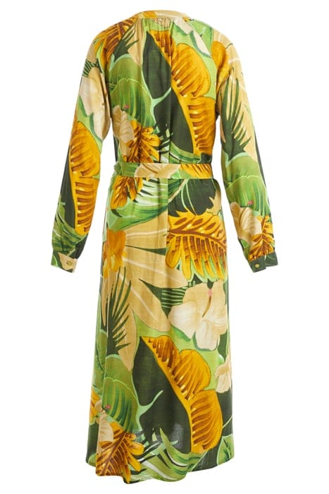 GREEN MIDI BLOUSE DRESS 5