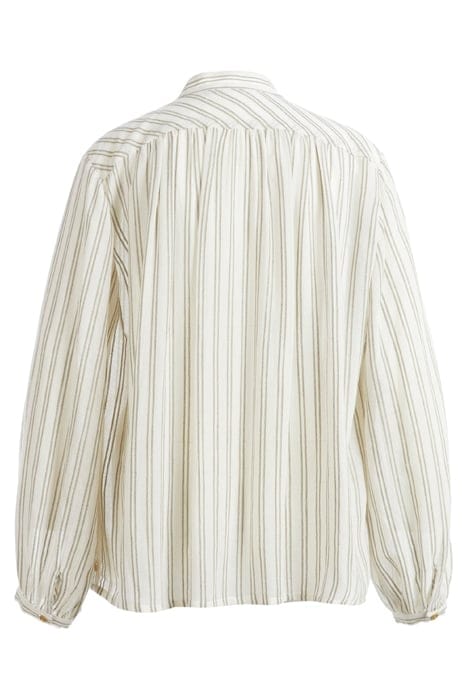 LS SHIRT FROUNCED SHOULDER GREEN 3