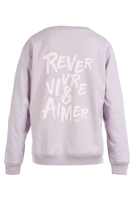 CREW NECK FLEECE LS + DECO PURPLE 5