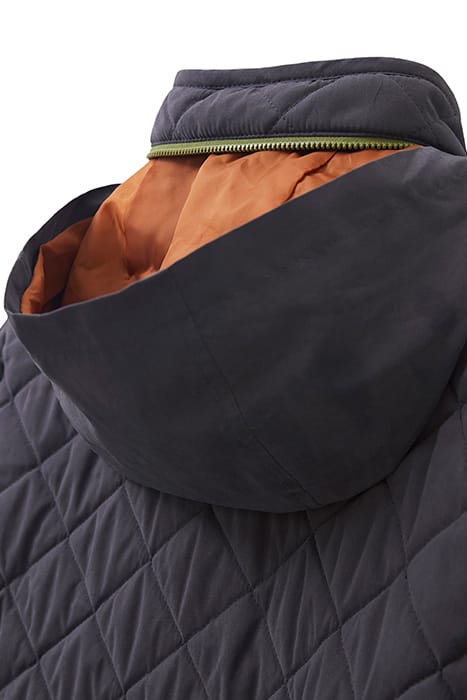 LUCKIE QUILTED COAT DK GREY 5