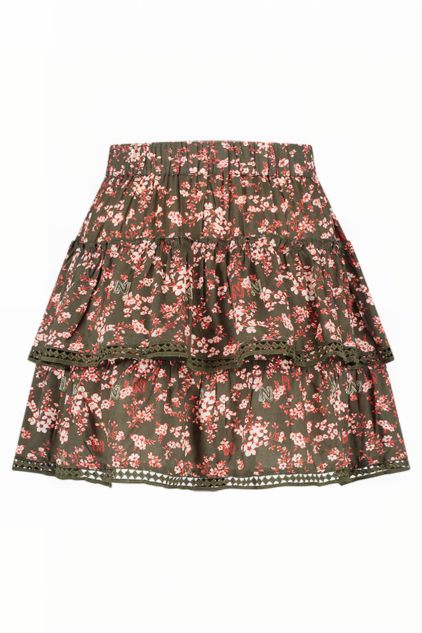 TAPE FLOWER SKIRT ARMY 2