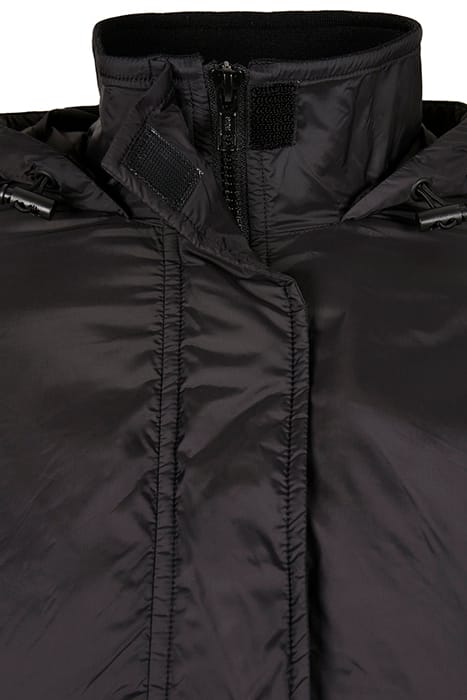 LADIES PANEL PADDED PULL OVER JACKET BLACK 8