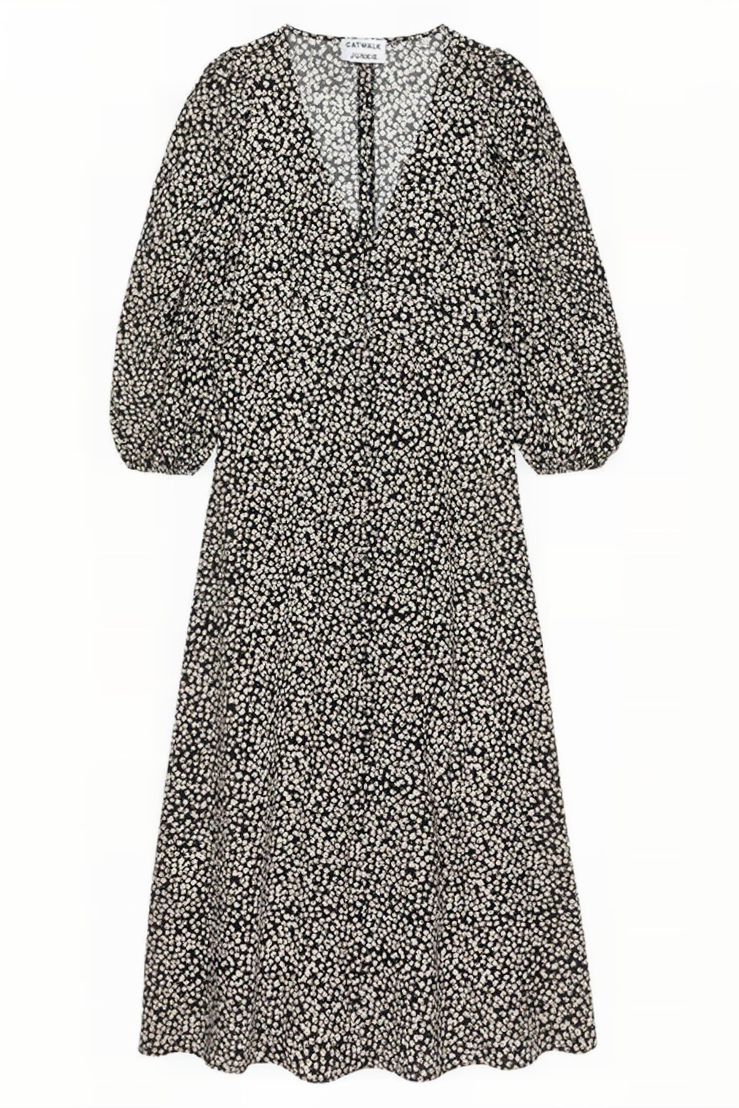 DR DAWN FLOWERS MAXI BLACK 1