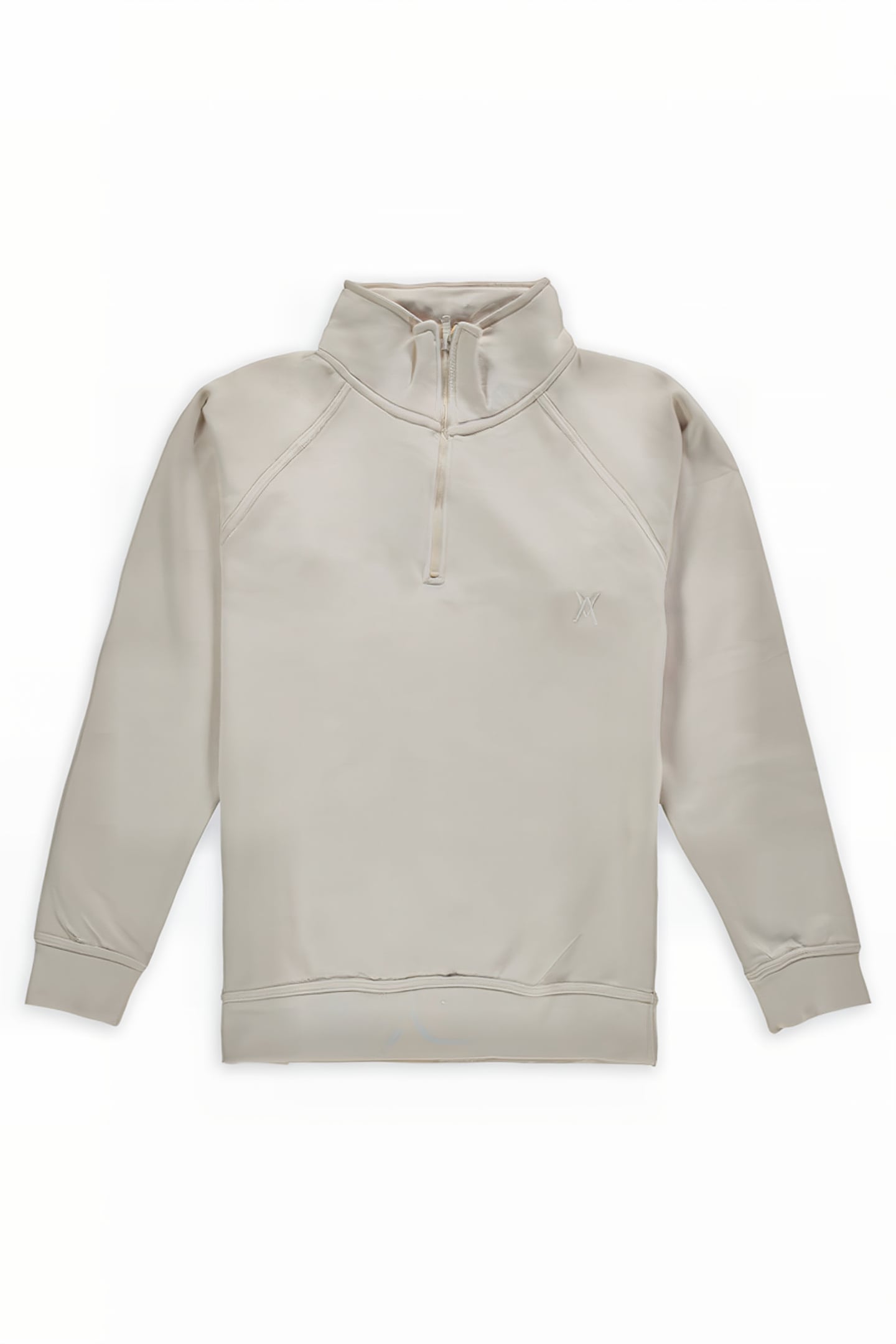 TON SUR TON LOGO ZIPPER VEST SAND 1