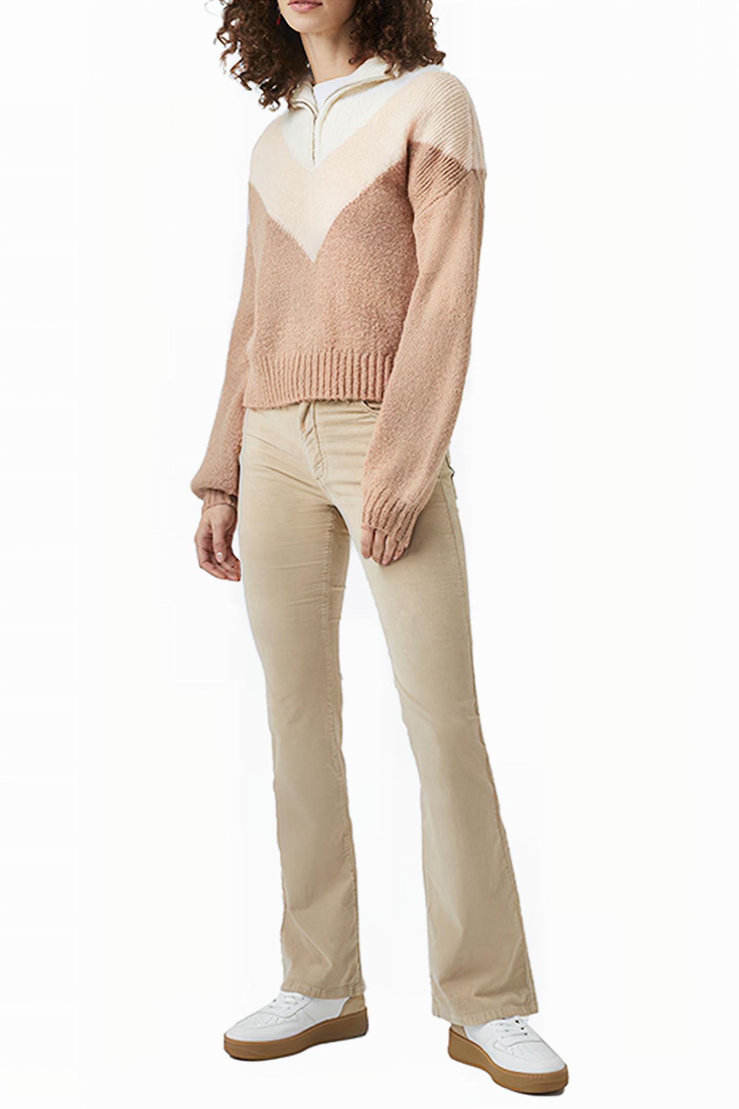 NATALYA KNITWEAR BLUSHED PEACH/ALMOND NUDE/WINTER WHITE 2