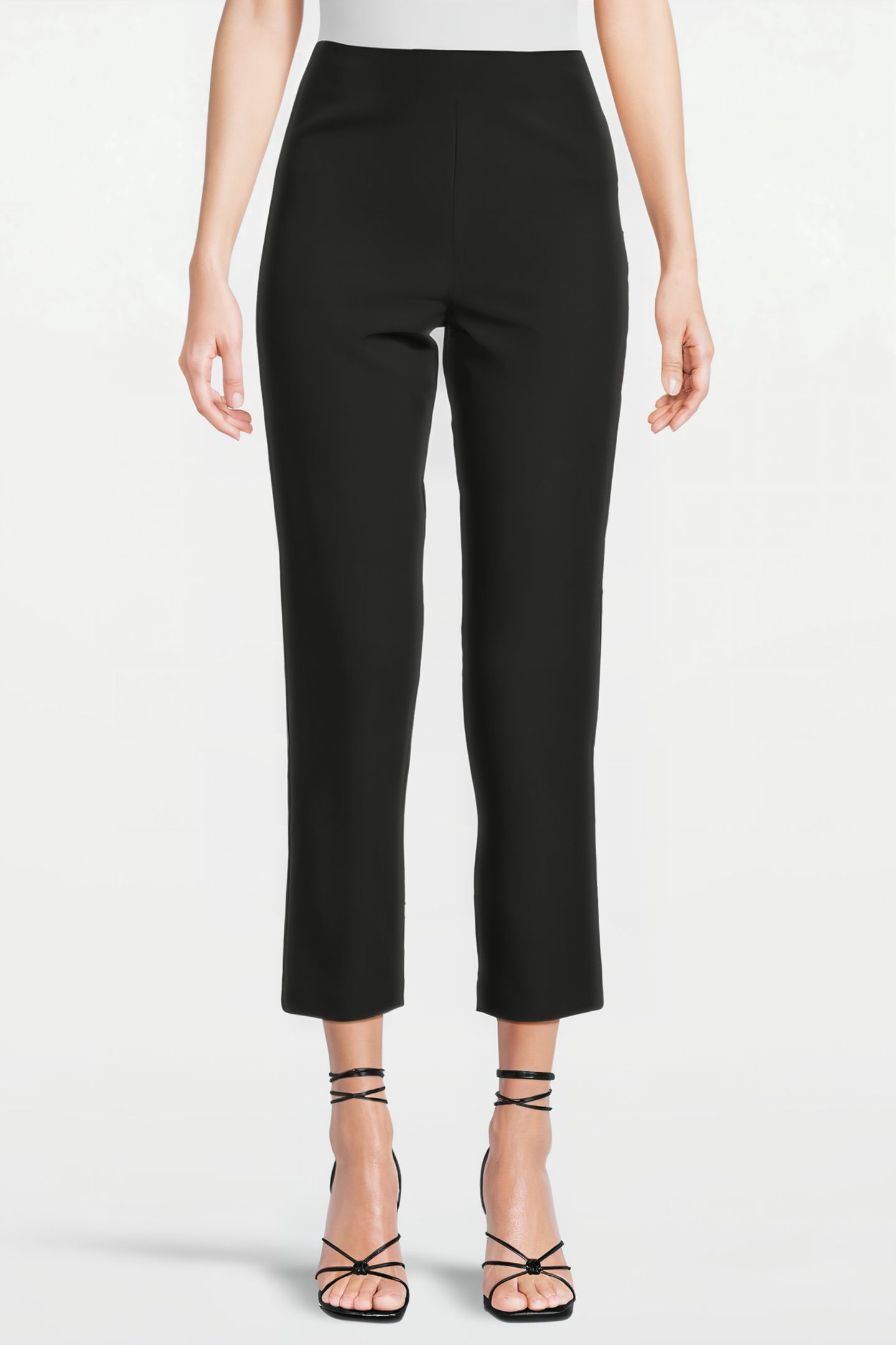 WOMEN‘S CIGARETTE TROUSERS BLACK 1