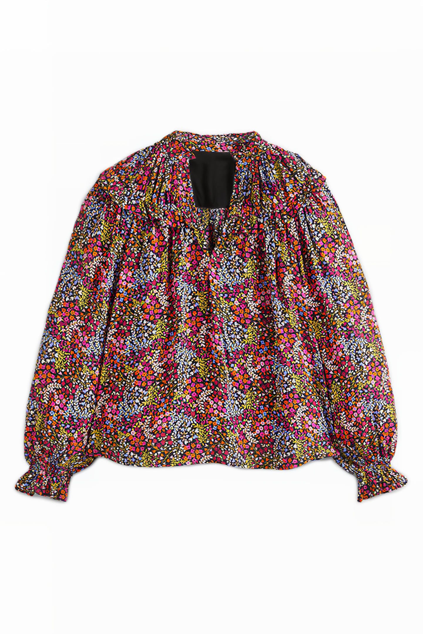 RUFFLE COLLAR STATEMENT TOP MLT 6