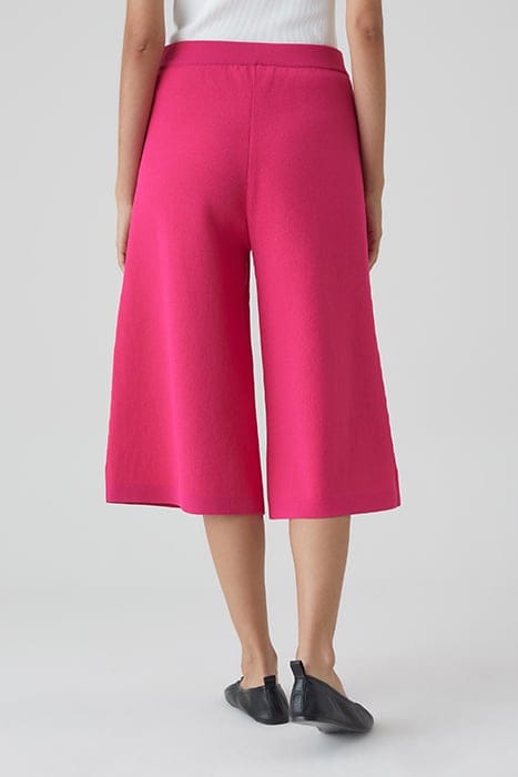 WOMEN KNITTED CULOTTE SHORTS RASPERRY PINK 2