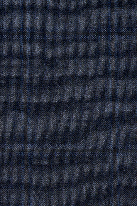 NAVY CHECKED LAZIO SUIT 8