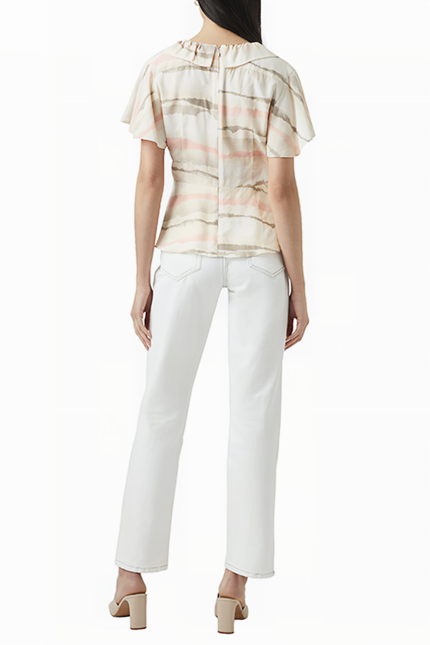 HOPE DRAPE SHIRT DUSTY PINK MULTI 3