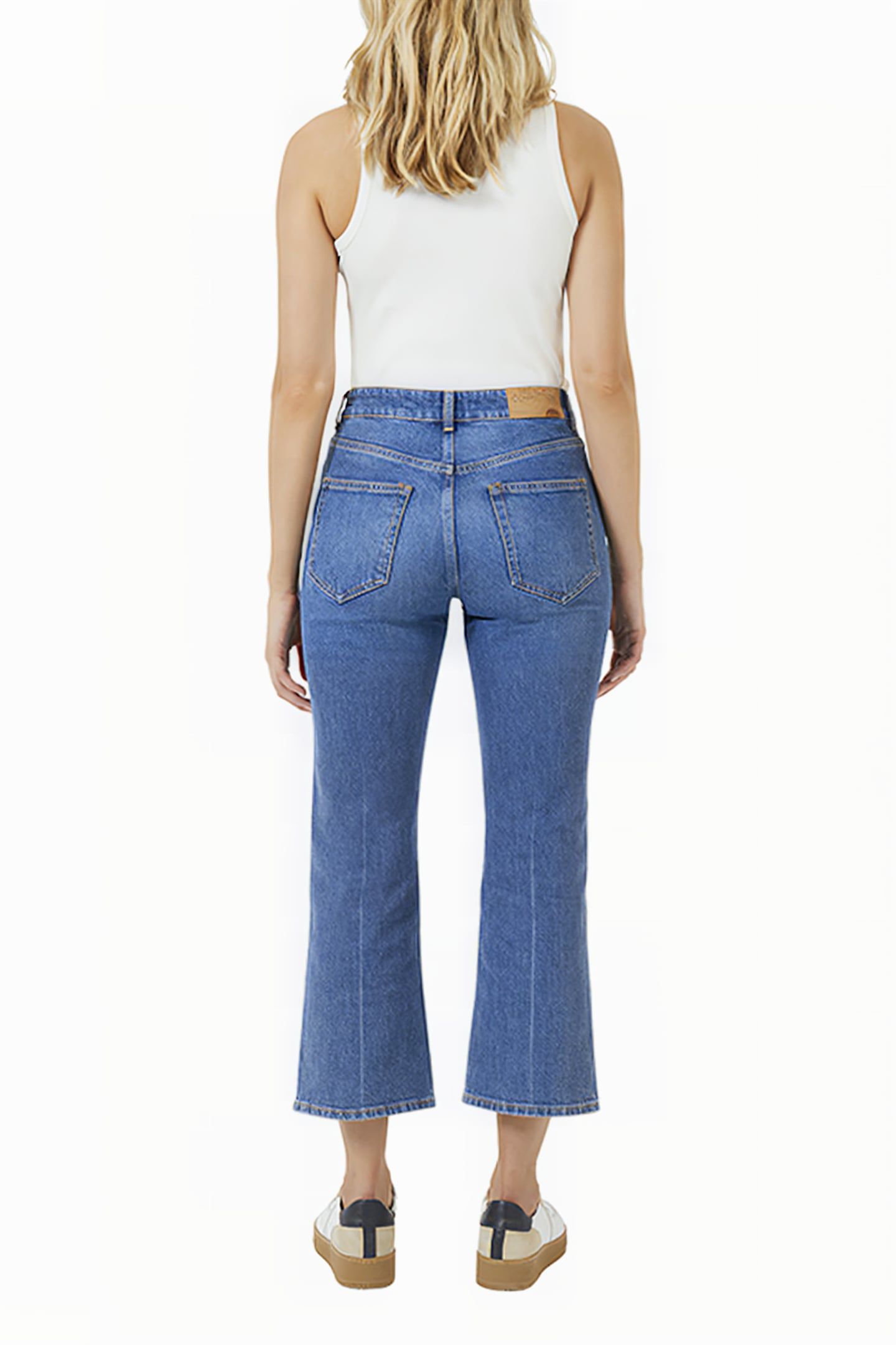 KALYPSO COMFORT KIK FLARE JEAN MID INDIGO 2