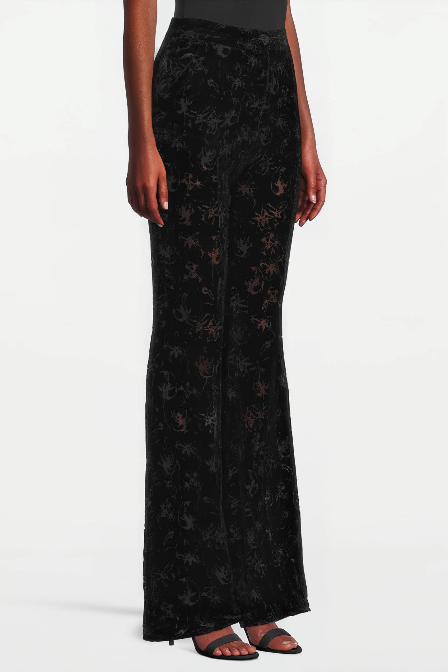 WOMEN‘S VELVET DEVORÉE PANTS BLACK 099 3