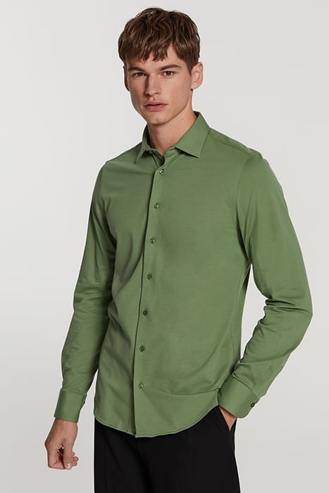 MEN PIQUE SHIRT PABLO HEDGE GREEN 2