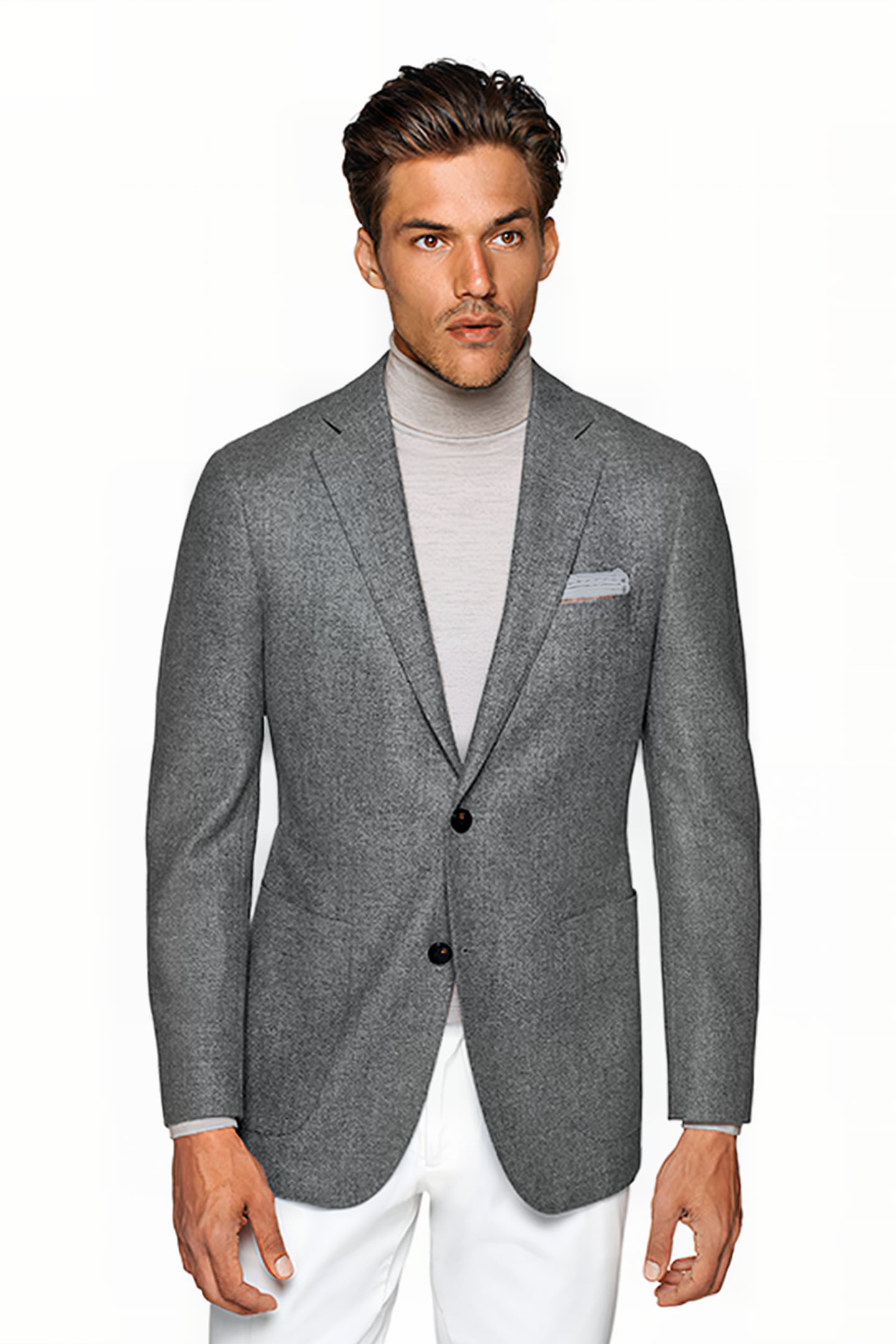 LIGHT GREY HAVANA BLAZER 1