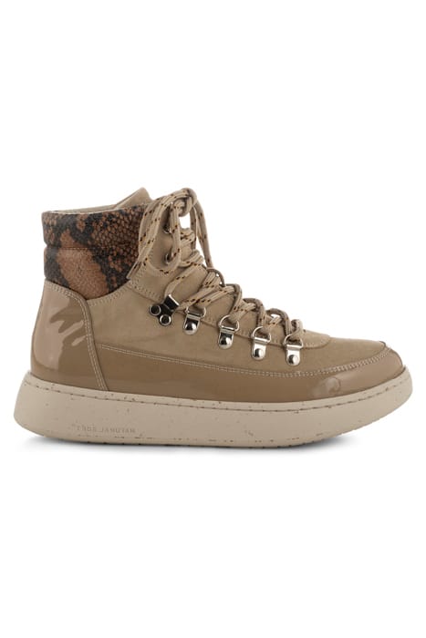 IRIS SNAKE PATENT COFFEE CREAM 1
