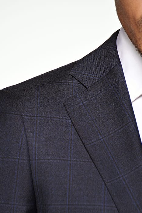NAVY CHECKED LAZIO SUIT 5