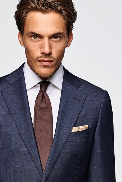 NAVY CHECKED LAZIO SUIT 4
