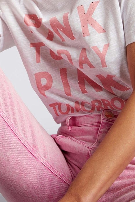 VINTAGE STRAIGHT COLOURED DENIM STRAWBERRY 4
