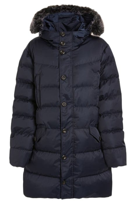 MARCIANO BY GUESS REAL DOWN HOODED LON SMART BLUE 5