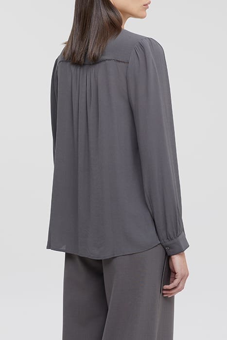 GATHERED BLOUSE DARK NICKEL 2
