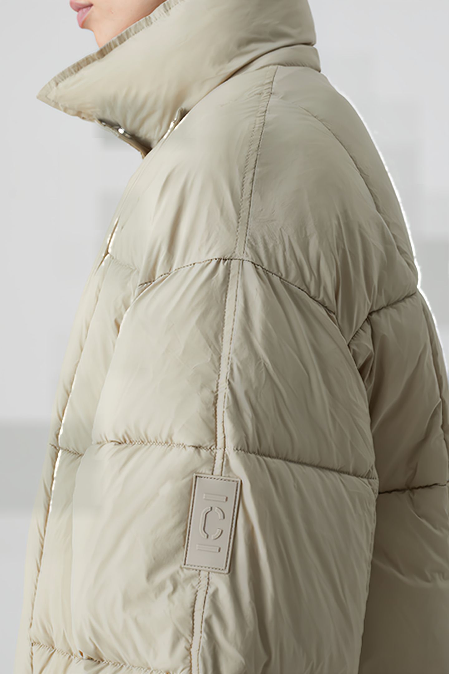 QUILTED COAT CEMENT 5