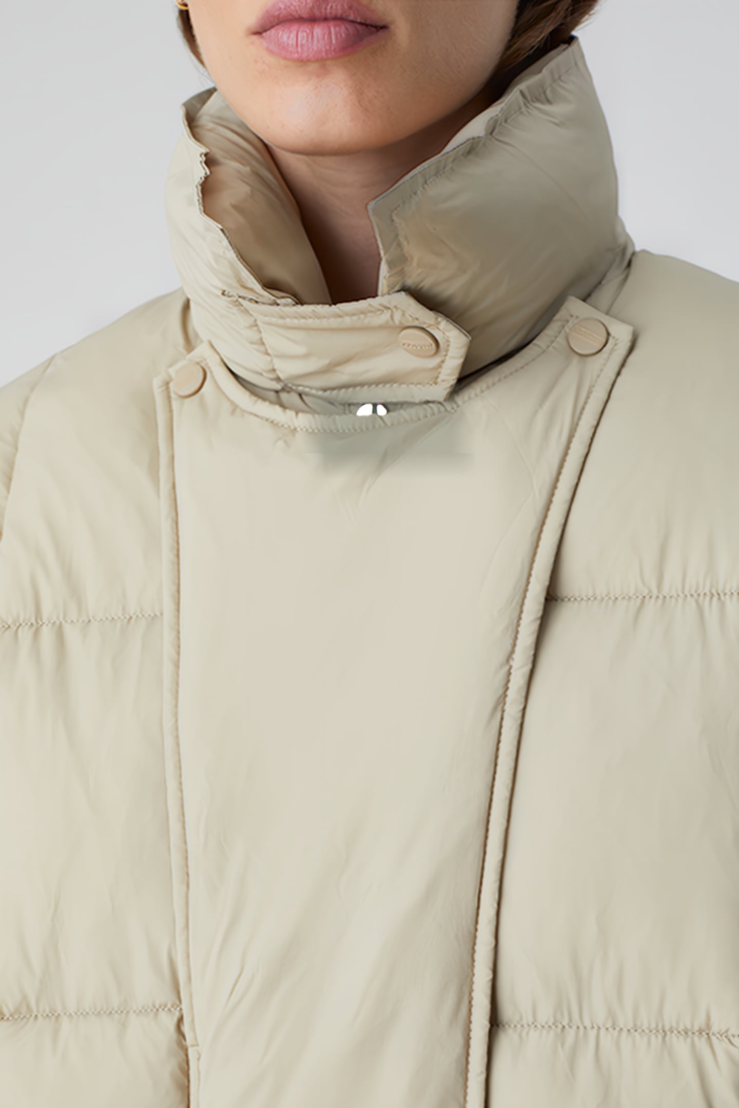 QUILTED COAT CEMENT 6