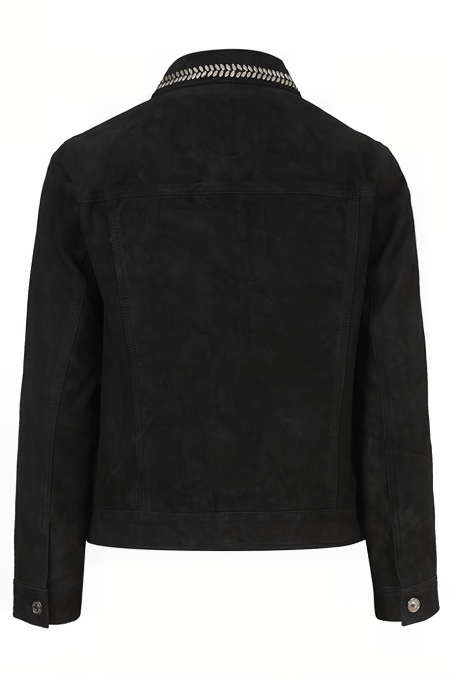 DELVY SUEDE TRUCKER WASHED BLACK 5