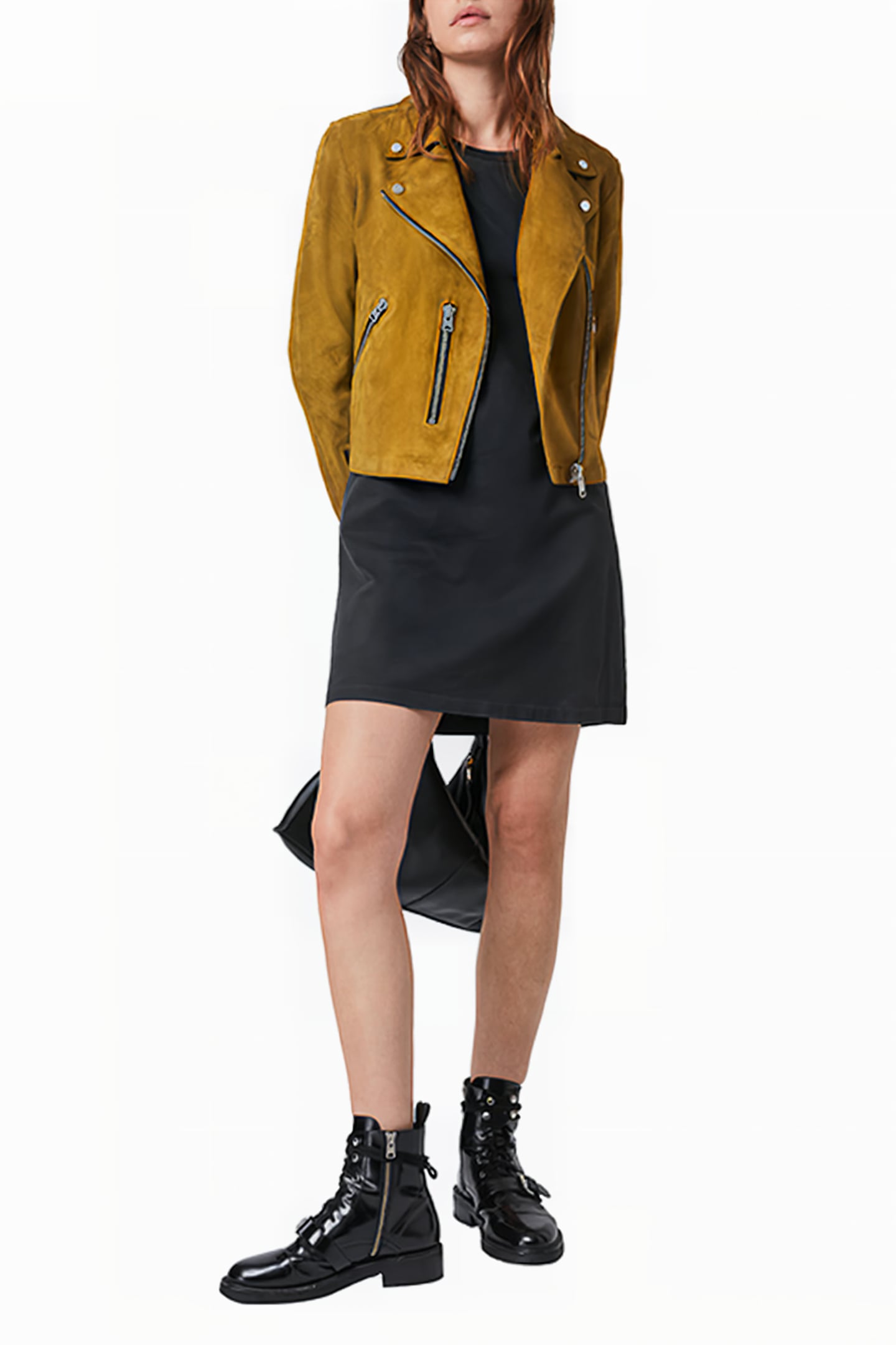 UNLINED FERN BIKER KHAKI YELLOW 3