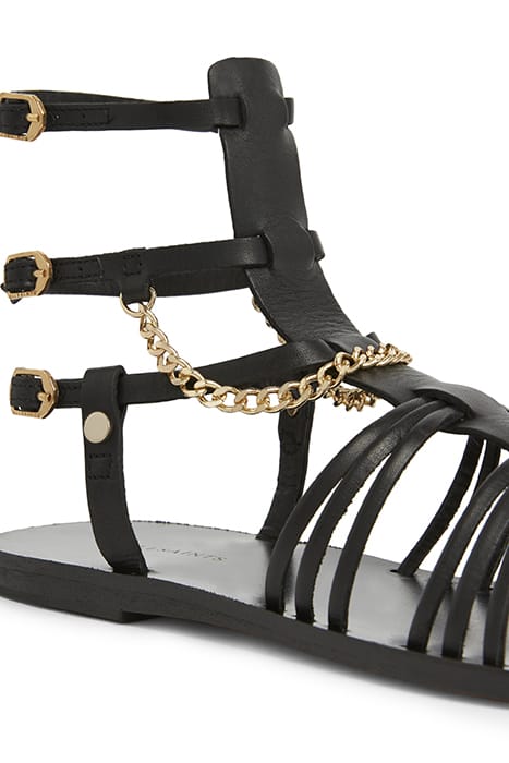 GELDA FLAT SANDAL BLACK 6
