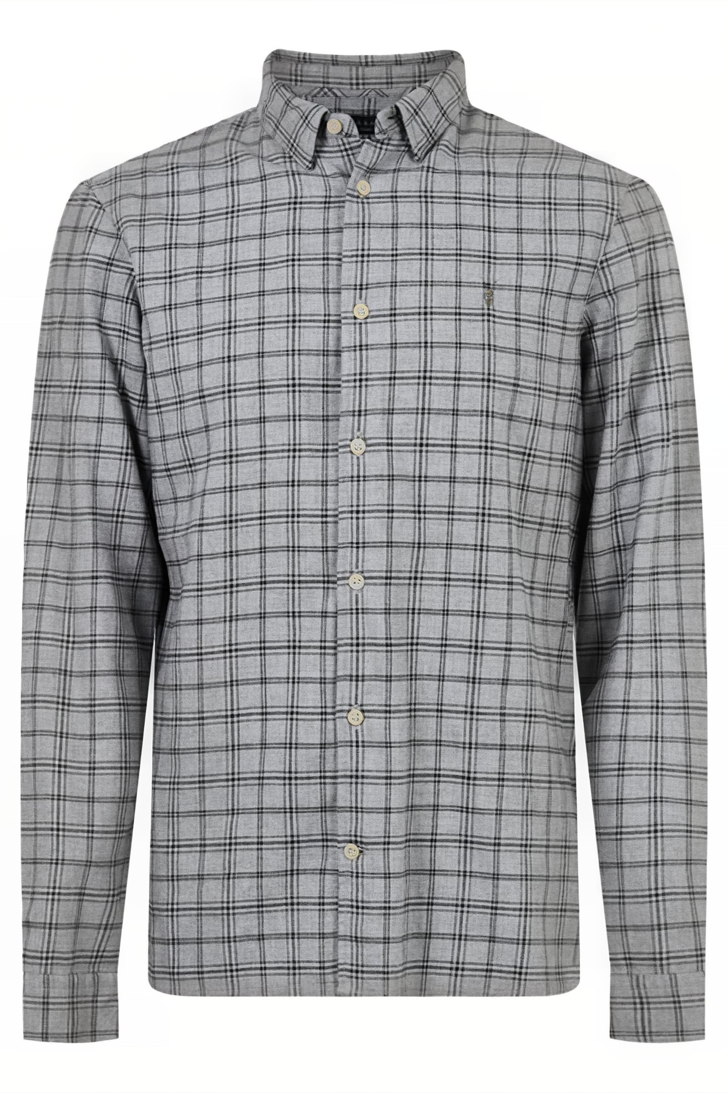 TOLLAND LS SHIRT GREY MARL 6
