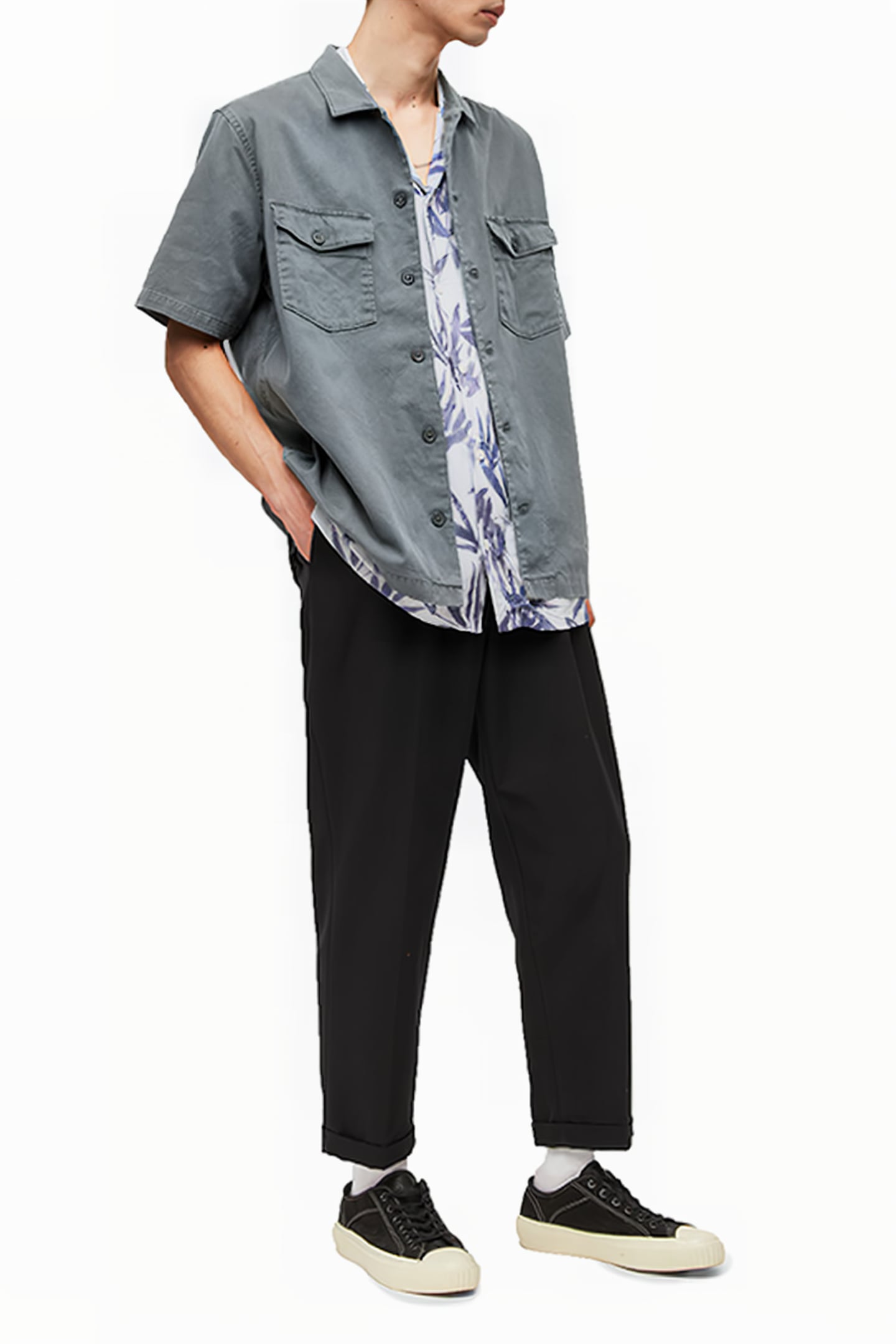 SPOTTER SS SHIRT ASTER BLUE 3