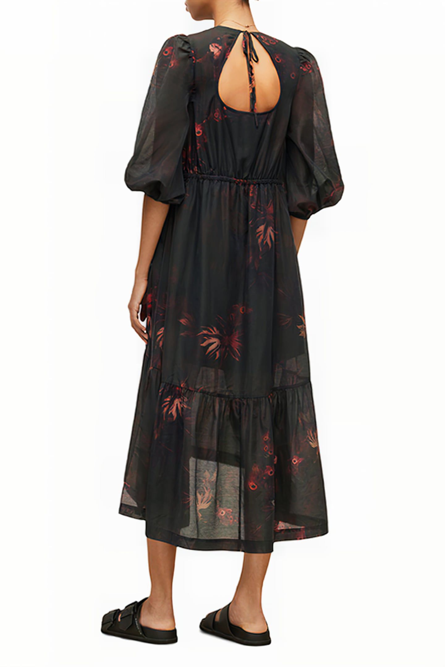 ROSI NILA DRESS DARK KHAKI GREEN 2