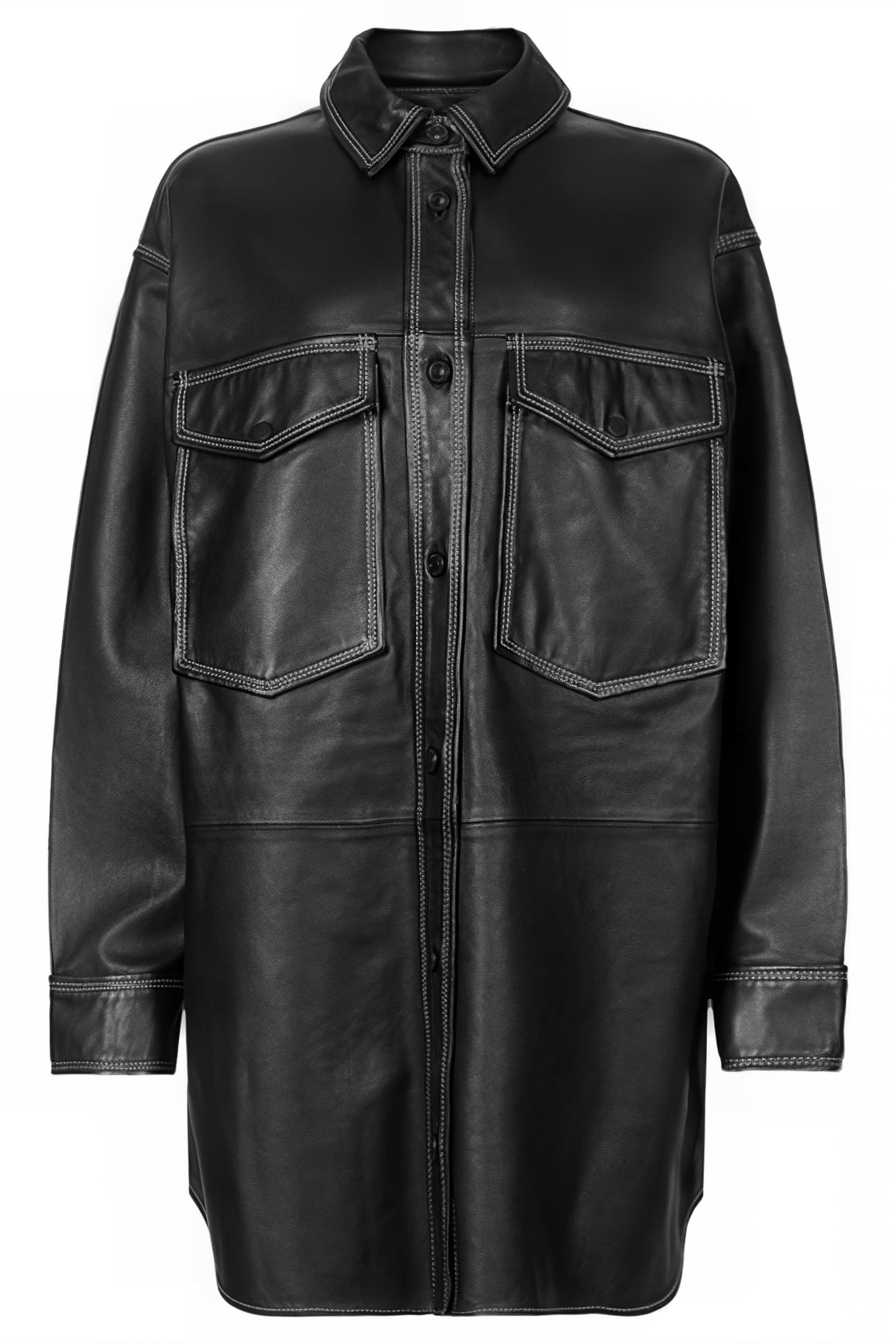 LILY LEATHER DRESS BLACK 5