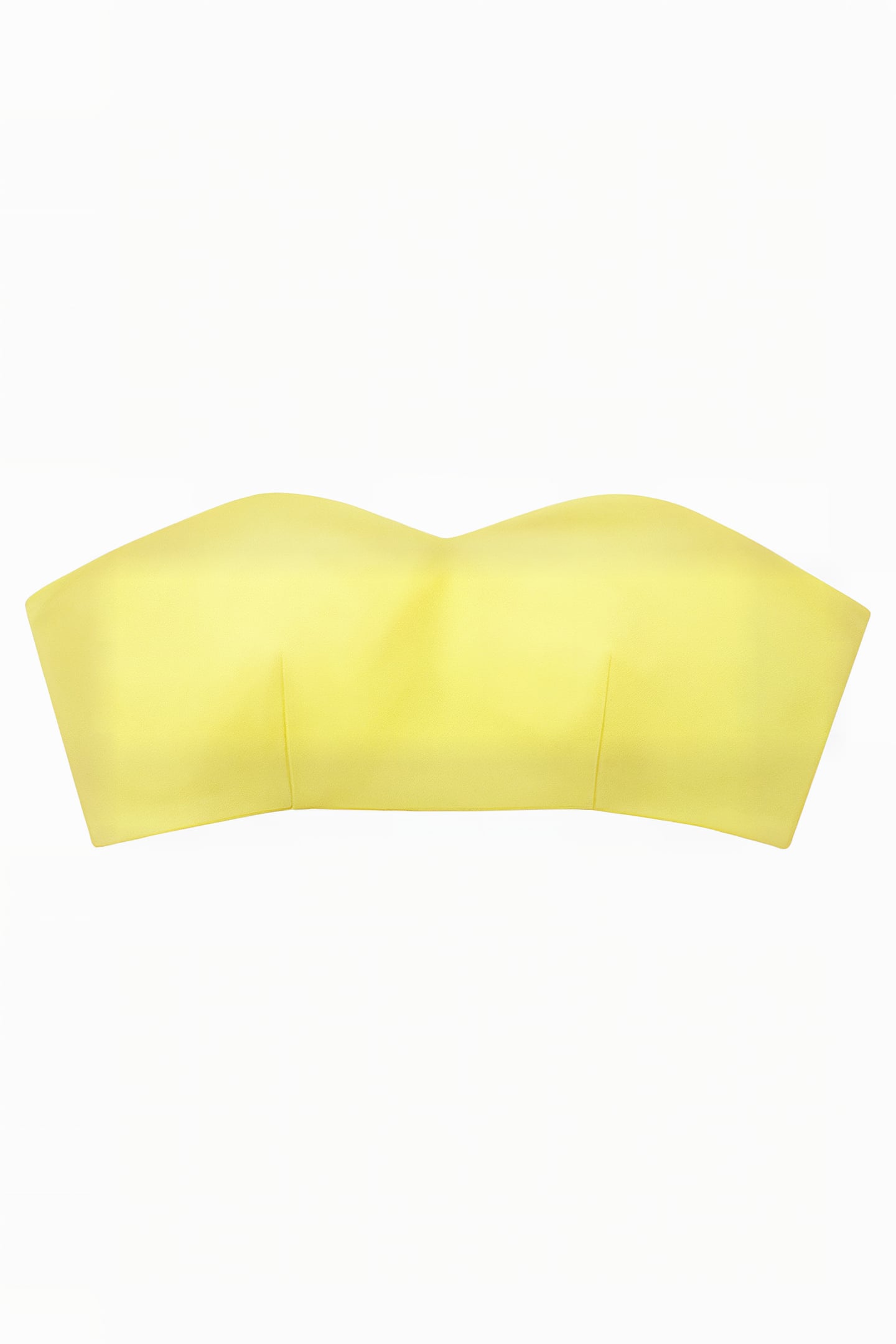STRAPLESS BUSTIER TOP CANARY YELLOW 2
