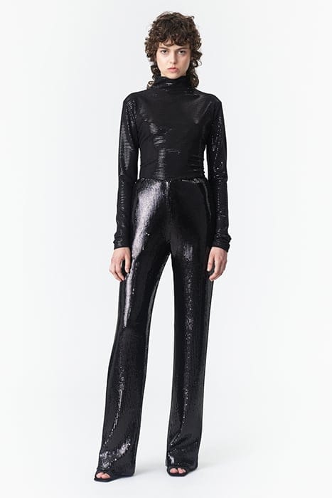 SEQUIN PANTS BLACK 1