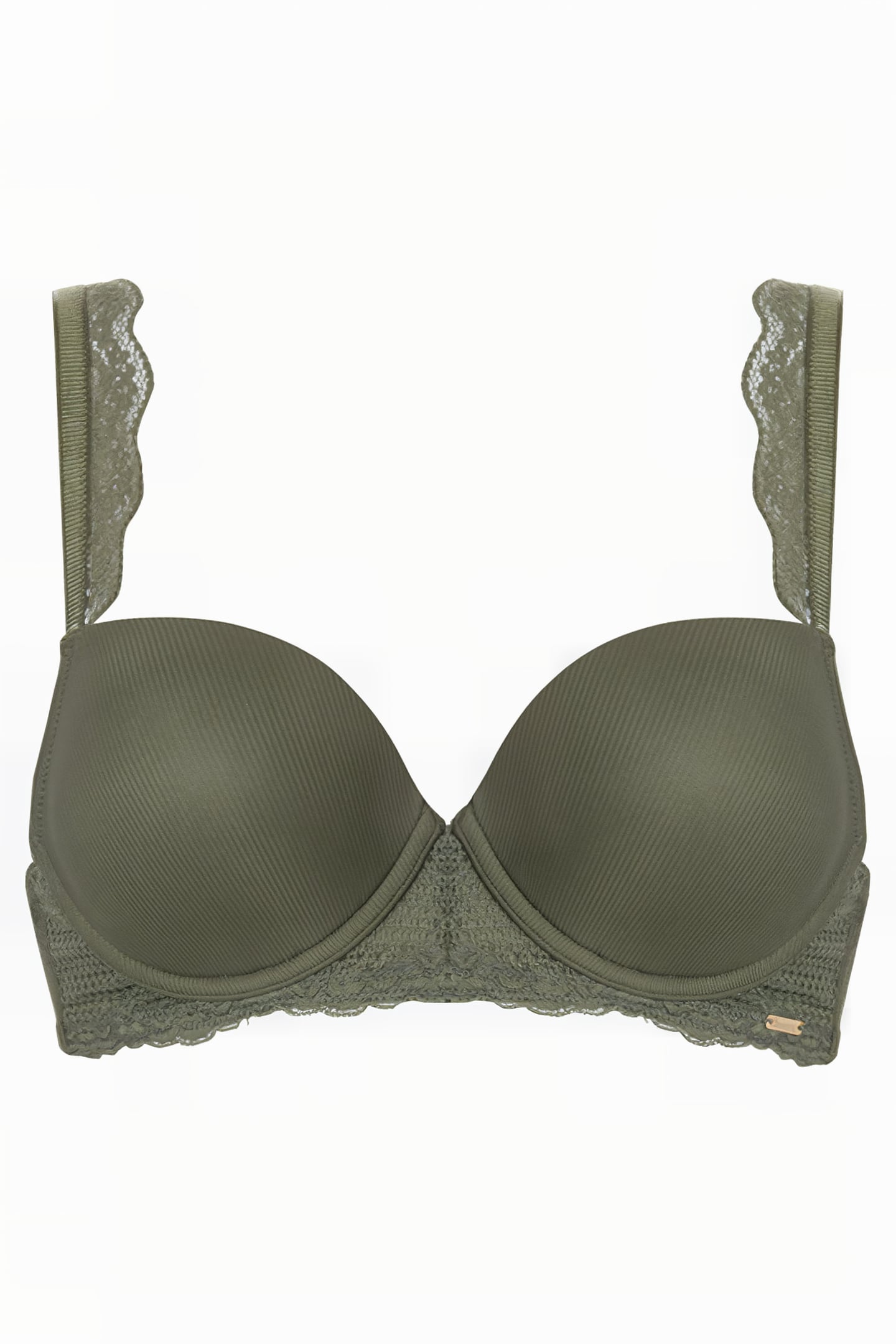 CO BRA TSHIRT DONNA MICRO RIB ARMY KHAKI 1