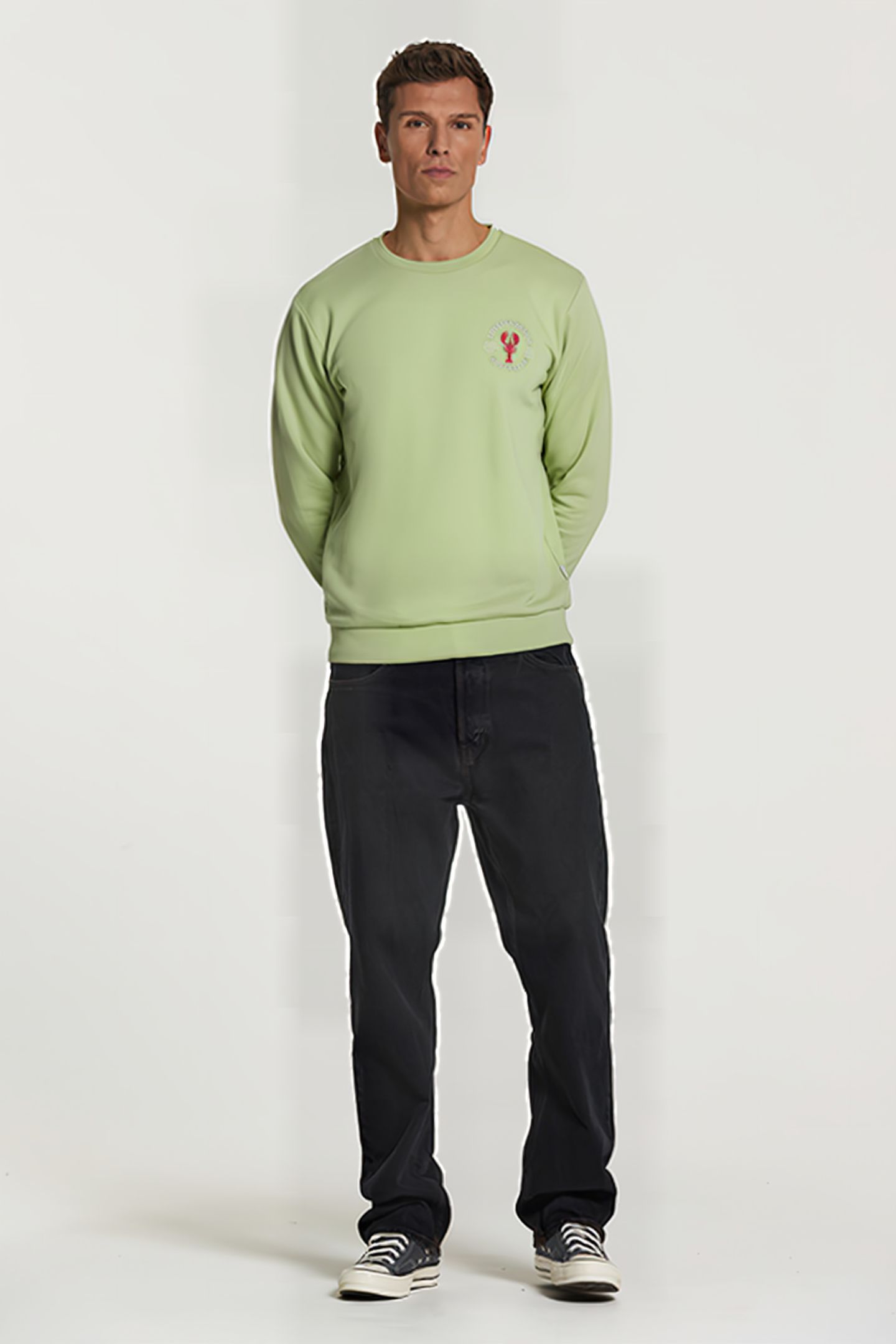 SWEATER LOBSTER BEACH FADED MINT GREEN 5