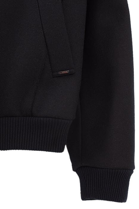 NAVY BLUE RECYCLED WOOL COAT 7