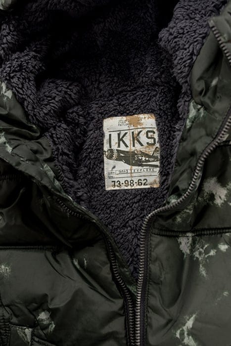 BOYS’ KHAKI TIE-DYE HOODED PADDED JACKET KHAKI 6