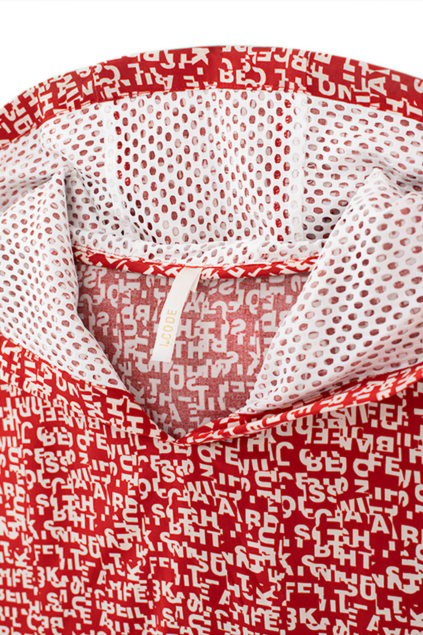 CANDY RED MINI-LETTER PRINT TOP 6