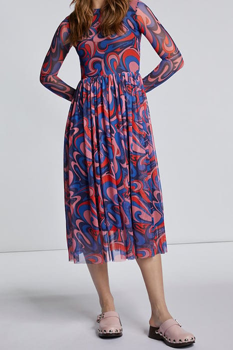MESH DRESS RECYCLED MIDNIGHT BLUE 2