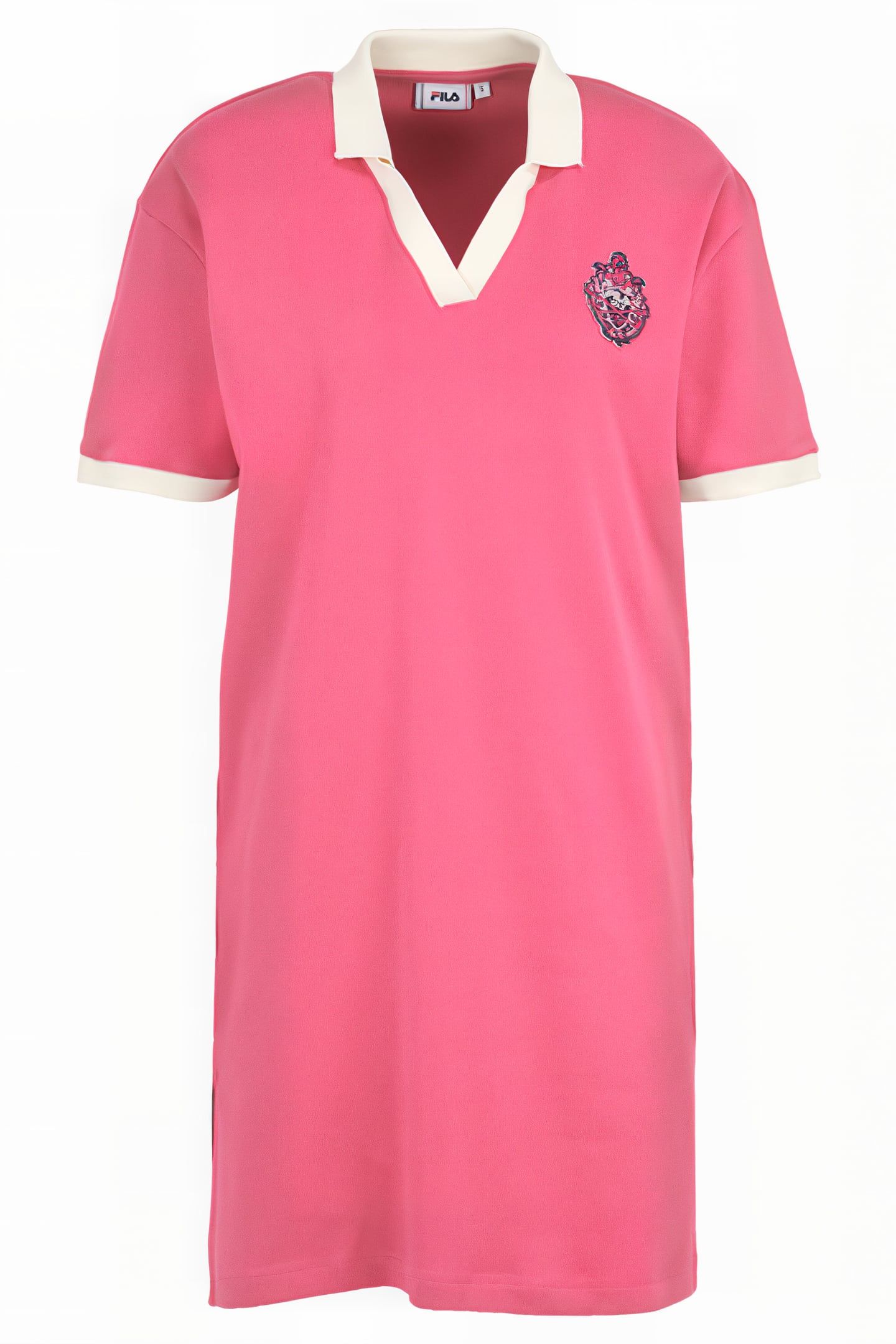 TREBEN POLO DRESS CARMINE 1