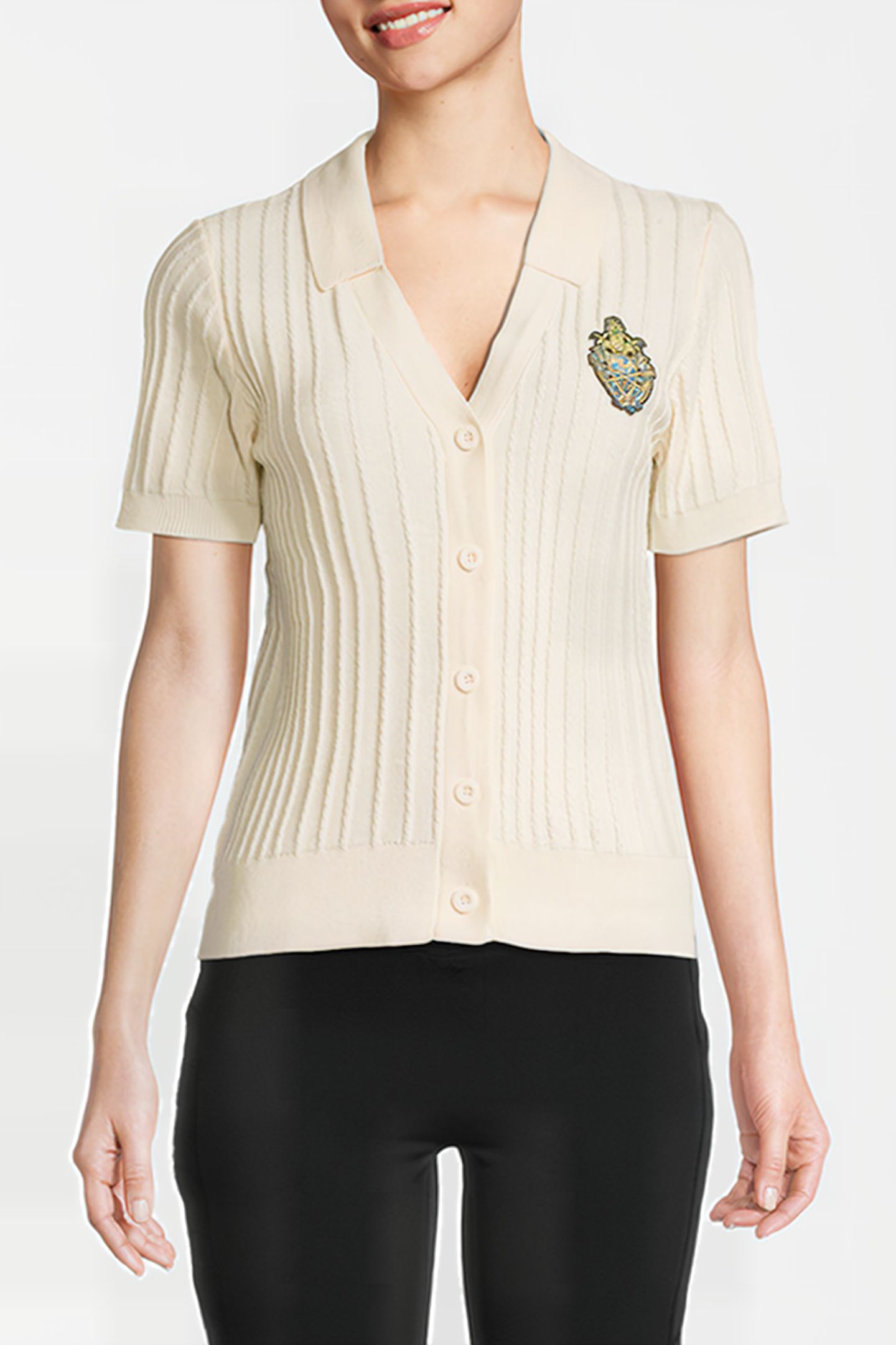 TARP KNITTED CARDIGAN ANTIQUE WHITE 1